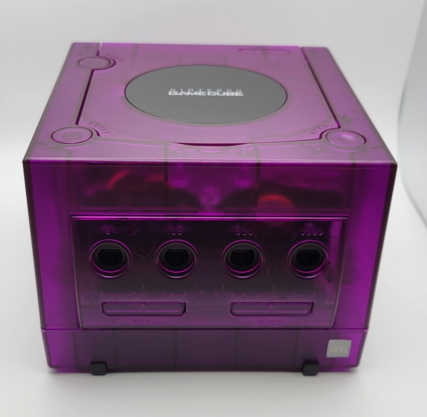 Picoloader GameCube (Transparent Purple Shell DOL-001) With Purple LED