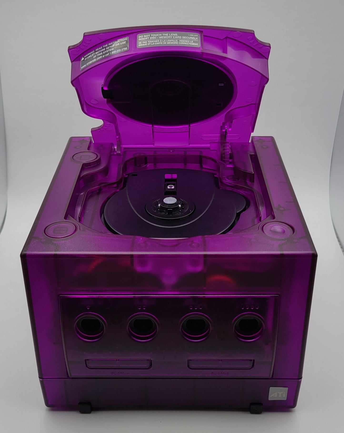 Picoloader GameCube (Transparent Purple Shell DOL-001) With Purple LED