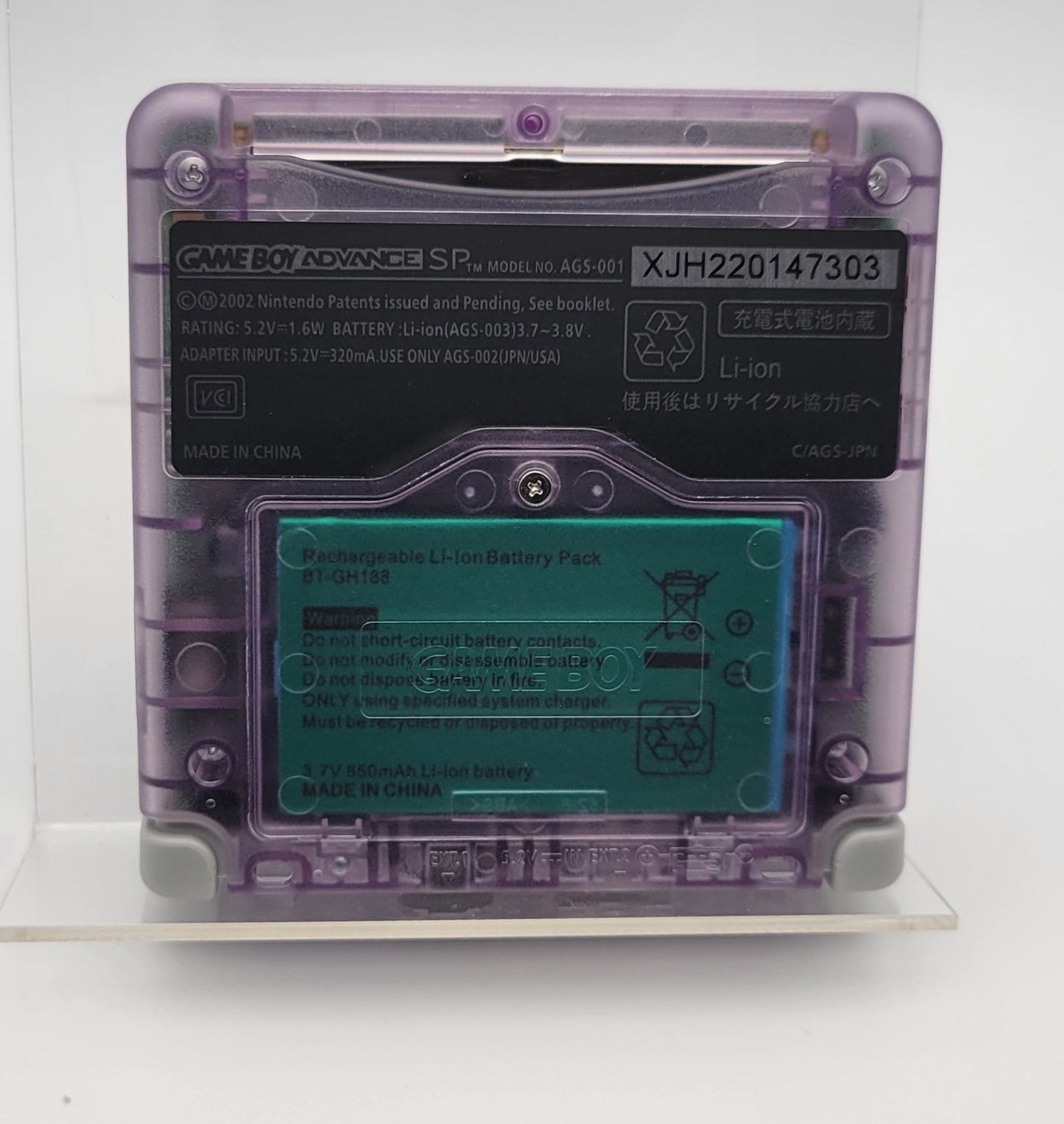 Custom Game Boy Advance SP – Clear Purple - IPS, USB-C, Full Recap, & More