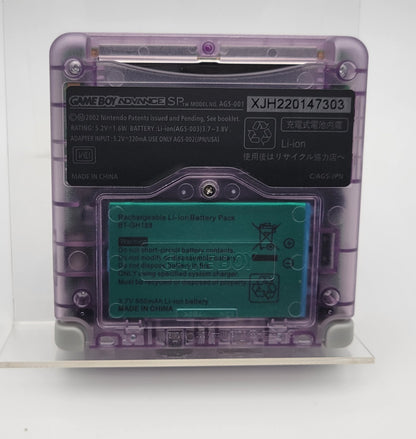 Custom Game Boy Advance SP – Clear Purple - IPS, USB-C, Full Recap, & More