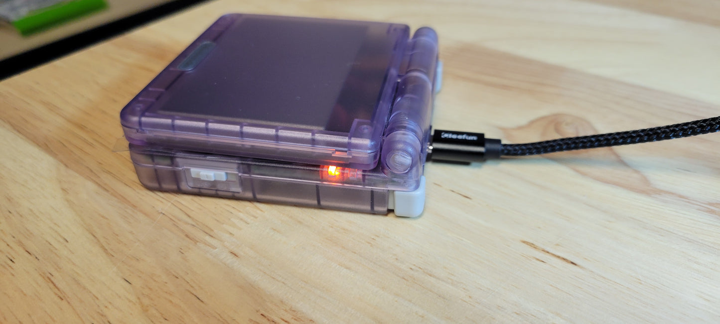 Custom Game Boy Advance SP – Clear Purple - IPS, USB-C, Full Recap, & More